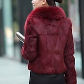 voordelige Bontstola&#039;s-Bolero Bruids Wraps Jasje / jack Elegant Lange mouw Imitatiebont Bruiloftsomslagen Met Pure Kleur Voor Bruiloft Herfst