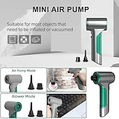 ieftine Aspiratoare-noul mini aspirator auto fără fir 3 în 1 aspirator cu suflare cu suflare aspirator fără fir de mare putere colector de praf de aer mini aspirator de mână umed și uscat aspirator portabil de curățare