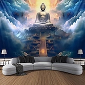 billige boho billedvev-universet buddha hengende billedvev boho veggkunst stor billedvev veggmaleri dekor fotografi bakteppe teppe gardin hjem soverom stue dekorasjon
