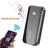 baratos Periféricos para Computador-Colar clipe sem fio bluetooth 5.1 receptor transmissor dois-em-um aux adaptador de áudio do carro mãos-livres t40