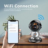 お買い得  屋内IPネットワークカメラ-ワンタッチ人型検出機能付き IP カメラ クラウドストレージ Wi-Fi 双方向オーディオ ナイトビジョン 可聴アラーム