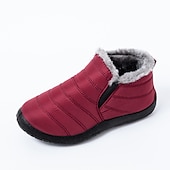 baratos Ténis de mulher-Botas de inverno impermeáveis para homens e mulheres - calçados quentes com forro de pele para atividades ao ar livre