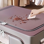 abordables Almacenamiento y organización-Caja de almacenamiento de ropa de gran capacidad, organizador de colchas de ropa a prueba de polvo, contenedor plegable para dormitorio y hogar, 1 ud.