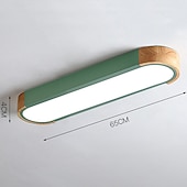 economico Lampade da soffitto-plafoniera a led fodera lampada da soffitto decorativa in legno 35/65cm pannello soggiorno camera da letto lampada 110-240v
