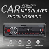 お買い得  カー・マルチメディア・プレーヤー-カーラジオ 1 din Bluetooth 自動車サウンド mp3 プレーヤー fm マルチレーザーオートステレオ自動車ラジオマルチメディアステレオ
