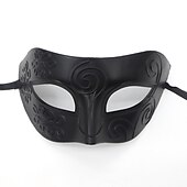 billige Maske-Karnevalsmaske Venetiansk maske Columbina Halvt ansikt Fest Halloween Maskerade Karneval Mardi Gras Enkelt karnevalskostyme