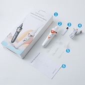 voordelige Persoonlijke bescherming-elektrische lichtgevende oordopjes voor kinderen &amp;volwassen usb oplaadbare trillingen pijnloos vacuüm oor pick oorsmeer verwijderaar oorreinigingstool
