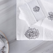 abordables Les serviettes-ensemble de serviettes en coton trois pièces, cadeau d&#039;entreprise, serviette de bain, usage hôtelier