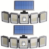 economico Applique per esterni-1 pc 8 W Illuminazione esterna da parete Ad energia solare Luce fredda 3.2 V 300 Perline LED