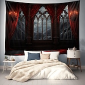 cheap Wall Tapestries-Wall Tapestries Castle Vintage Dark Punk Gothic Style Home Decor