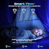 economico Lampada proiettore e proiettore laser-proiettore galattico proiettore stellare luce notturna con timer remoto e altoparlante bluetooth per la camera da letto 29 effetti di luce area più grande forme galattiche proiettore di luce per