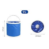 economico Organizer e portaoggetti per auto-Starfire 9/11l secchio pieghevole portatile multifunzionale con borsa per autolavaggio esterno zaino da pesca campeggio escursionismo strumento di pulizia
