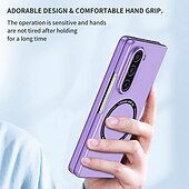 cheap Samsung Cases-Phone Case For Samsung Galaxy Z Fold 7 Z Fold 6 Z Fold 5 Z Fold 4 Z Fold 3 Back Cover With Magsafe Support Wireless Charging Shockproof PC