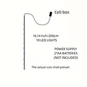 cheap Battery String Lights-Christmas Snow Globe String Lights For Wishing Bottle Garden Backyard Patio Wedding Party Indoor Outdoor Xmas Decorations, Powered By Battery Box(No Batteries)