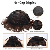 economico Parrucche storiche-Parrucca Ginger per Donne Parrucca Corto a Flip Anni '60 Parrucca Beehive Sintetica Costume di Carnevale Parrucche di Halloween