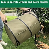 abordables Vêtements de plein air-Sac de jardinage pliable de 30 gallons, poubelle de camping, poubelle escamotable/poubelle de recyclage, poubelle de voiture, sac poubelle réutilisable pour l&#039;extérieur, jardin, cour, poubelle de recyclage pliable pour camping