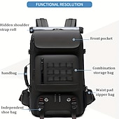 levne Tašky, pouzdra a pouzdra na notebooky-cestovní batoh pro muže voděodolný 17palcový batoh na business laptop se samostatnou taškou na boty skrytý USB nabíjecí port 50l outdoorový trekingový batoh pro ženy, turistika, kempingový batoh