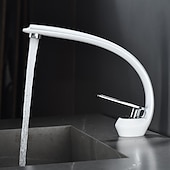 お買い得  クラシカル-バスルームのシンクの蛇口 - クラシック 電気メッキ / 塗装仕上げ センターセット シングルハンドルつの穴Bath Taps