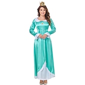 levne Dámské Kostýmy-Princezna Peach Červená královna předvečer Všech svatých Šaty Cosplay kostým Alice in Wonderland cosplay Dospělé Dámské Karneval Plesová maškaráda Výkon Párty předvečer Všech svatých Jednoduch
