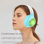 abordables Écouteurs Bluetooth sans fil-Casque Bluetooth pour enfants avec lumières LED son stéréo avec microphone volume limité 25H de temps de lecture écouteurs Bluetooth 5.3 sans fil pour enfants sur oreille pour tablettes téléphone PC