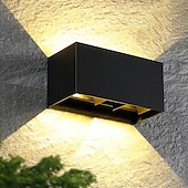 abordables luces de pared al aire libre-Lámpara LED de pared para exteriores, 12/24w, con sensor de movimiento, control de luz impermeable ip65, adecuada para baño, garaje, valla, terraza, patio, 110-240v