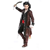 levne Pánské kostýmy-Pirates of the Caribbean Pirát Karnevalový kostým Cosplay kostým Kostým na Večírek Maškarní Dospělé Pánské Úbory cosplay Výkon Párty předvečer Všech svatých Plesová maškaráda Jednoduchý karnevalov