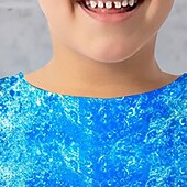 billiga Pojkens 3D Sporter &amp; Spel-Pojkar 3D Fotboll T-shirt Långärmad 3D-tryck Höst Vinter Sport Mode Streetwear Barn 3-12 år Utomhus Ledigt Dagligen Normal