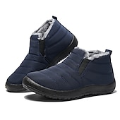 baratos Ténis de mulher-Botas de inverno impermeáveis para homens e mulheres - calçados quentes com forro de pele para atividades ao ar livre