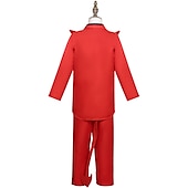 cheap Couple &amp; Group Costumes-Devil Cosplay Costume Halloween Group Family Costumes Kid&#039;s Boys Girls&#039; Cosplay Halloween Halloween Carnival Masquerade Easy Carnival Costume for Walpurgis Night