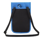 お買い得  カードホルダーとケース-rfid ブロッキングパスポートホルダー旅行財布カードバッグ shileding ネックポーチセキュリティ保護調整されたストラップファラデーバッグ
