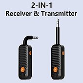 お買い得  ケーブル・ケーブルアクセサリ-3.5 ミリメートル aux Bluetooth 5.2 トランスミッターレシーバーミニステレオワイヤレスオーディオアダプタードングル PC tv Bluetooth ヘッドフォンスピーカー