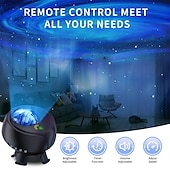economico Lampada proiettore e proiettore laser-proiettore galattico proiettore stellare luce notturna con timer remoto e altoparlante bluetooth per la camera da letto 29 effetti di luce area più grande forme galattiche proiettore di luce per