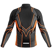 preiswerte Radtrikot Herren-Herren Radtrikot Grafik Geometrisch Langarm Fahhrad Oberteil mit 3 Gesäßtaschen Mountainbike MTB Straßenradsport Schnelltrocknend Reflektierende Streifen Rückentasche Feuchtigkeitsableitend Sport