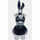 ieftine Costume Sexy -Costum Cosplay tutu Set Sutien Fata iepuraș Costum sexy Adulți Pentru femei Carnaval Mascaradă Mardi Gras Petrecere Halloween Performanță Îmbrăcați-vă