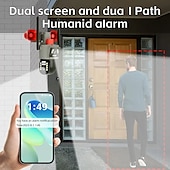 voordelige IP-netwerkcamera&#039;s voor buiten-evkvo 5mp dual lens draadloze beveiligingscamera&#039;s 10x digitale zoom kleur nachtzicht 2-weg audio ptz afstandsbediening auto tracking vooraf ingestelde punten &amp; cruisefuncties voor huisbeveiliging
