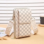cheap Universal Phone Bags-Women&#039;s Korean version of mobile phone bag with large capacity wide shoulder strap crossbody bag fashionable zipper sturdy zero wallet mobile phone bag
