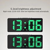 cheap Radios and Clocks-LED Clock Large Screen Digital Clock Bedroom Bedside Clock Korean Fashion Clock