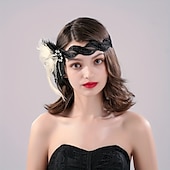 economico Accessori e altro-Cerchietti Fascia per capelli da ballerina charleston Retrò vintage 1920s Pizzo Per Il grande Gatsby Cosplay Halloween Carnevale Per donna Bigiotteria Gioielleria di moda
