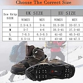 abordables Fournitures pour la maison-Couvre-chaussures antidérapants pour crampons à 24 dents - parfaits pour la traction hivernale et la randonnée sur neige en plein air