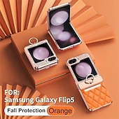 cheap Samsung Cases-Phone Case For Samsung Galaxy Z Flip 7 Z Flip 6 Z Flip 5 Z Flip 4 Z Flip 3 Back Cover Shockproof Crystal Diamond TPU PU Leather
