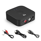 זול ערכת בלוטות&#039; לרכב/ללא ידיים-מקלט vaorlo nfc מתאם bluetooth 5.0 עם שקע aux 3.5 מ&quot;מ לרמקול הערכה לרכב ואוזניות מקלט אלחוטי סטריאו מוזיקת
