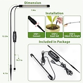 זול נורות גידול צמחים-גידול אור usb phytolamp לצמחים ספקטרום מלא ניתן לעמעום 4/8/12 שעות טיימר fitolamp אורות בית פרח שתיל פנס פיטו