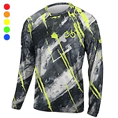abordables Maillots pour hommes-Homme Maillot de descente Graphique manche longue Cyclisme Top avec 3 poches arrière VTT Vélo tout terrain Cyclisme sur route Séchage Rapide Bandes réfléchissantes Poche Arrière Évacuation de