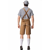  Slušivý kostým na Oktoberfest - Dirndl pro ženy nebo Lederhosen pro muže alpské německé bavorský pivní šaty ideální na pivní festival párty Halloween tematickou párty - prodává se zvlášť pro něj a