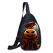 voordelige Tassen-Halloween crossbody slingbag met grote capaciteit - griezelige schedel- en pompoenontwerpen voor tieners (4 patronen beschikbaar)