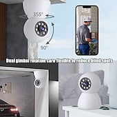 economico Videocamere di sorveglianza domestica per interni-visione notturna senza fili wifi a infrarossi sicurezza domestica monitoraggio della rete supporto rilevamento allarme mobile visualizzazione in tempo reale