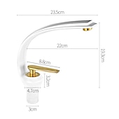 お買い得  クラシカル-バスルームのシンクの蛇口 - クラシック 電気メッキ / 塗装仕上げ センターセット シングルハンドルつの穴Bath Taps
