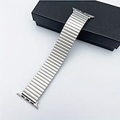 voordelige Apple Watch-bandjes-upgrade uw Apple Watch met een duurzame roestvrijstalen elastische horlogeband - geschikt voor serie 8, 7, 6, 5, 4, 3 &amp; 49 mm, 40 mm, 44 mm, 42 mm, 45 mm, 41 mm &amp; 38 mm modellen