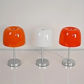 cheap Table Lamps-1pc Retro Glass Mushroom Table Lamp, Modern Bedroom Bedside Homestay Atmosphere Decor Lamp Living Dining Room Medieval Glass Desk Lamp