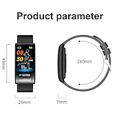 billiga Värdeval-iMosi TK70 Smart klocka 1.47 tum Smart Klocka Blåtand Stegräknare Samtalspåminnelse Aktivitetsmonitor Kompatibel med Android iOS Unisex Lång standby Vattentät Meddelandepåminnelse IP68 25mm